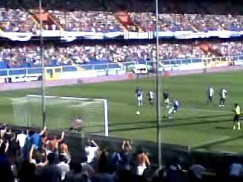 GOL Rigore Bertani Sampdoria-Gubbio 6-0 diretta live stadio dal vivo