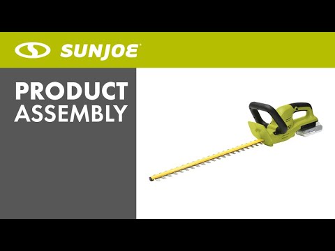 24V-HT22-LTE - Sun Joe 24-Volt IONMAX Cordless Hedge Trimmer Kit - Assembly Video