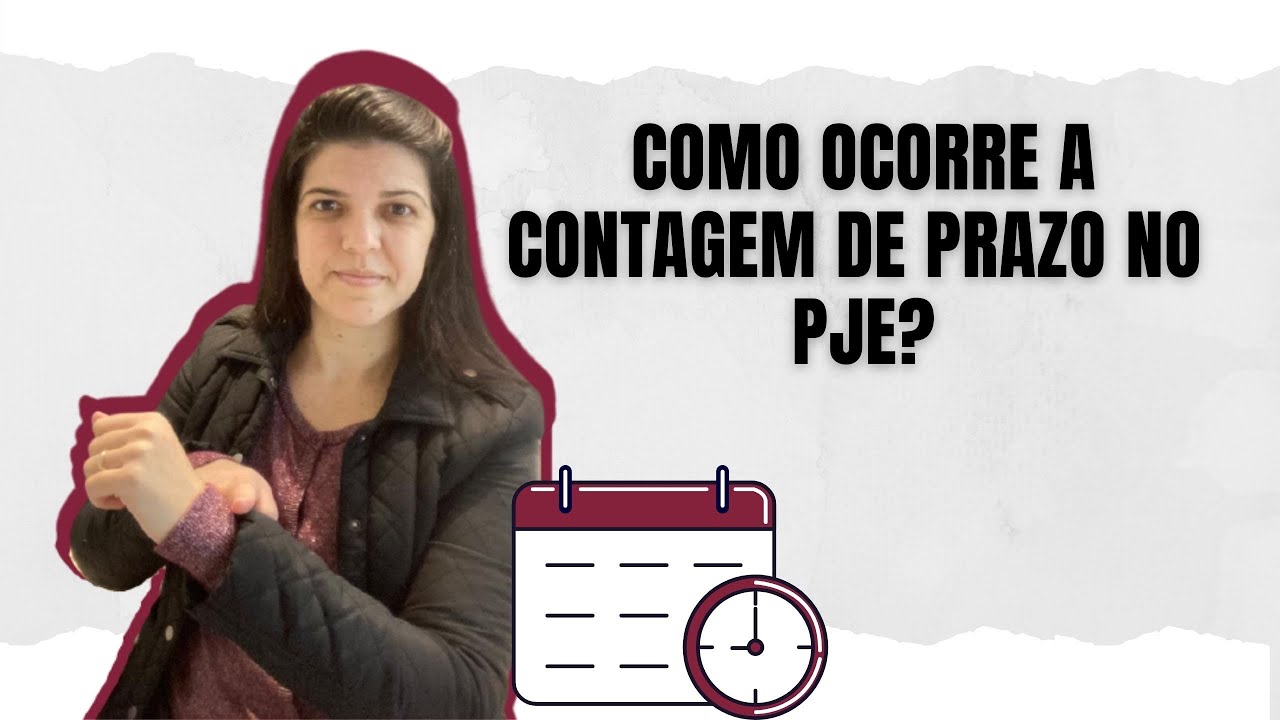 Como contar prazo no PJe?
