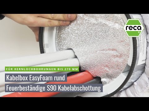 Kabelbox EasyFoam rund - feuerbeständige S90 Kabelabschottungen nach DIN 4102-9