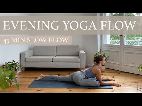 Evening Yoga Flow And Savasana | 45 Min. Wind Down Slow Flow