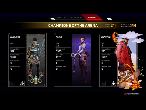 loba 20 bomb on first day of season 5, 2 bullets off of 4k damage