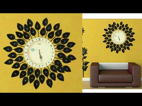 DIY Floral Designer Wall Clock/Diy wall clock/Wall Decor & Art/Room Decor/art my passion 18 Video