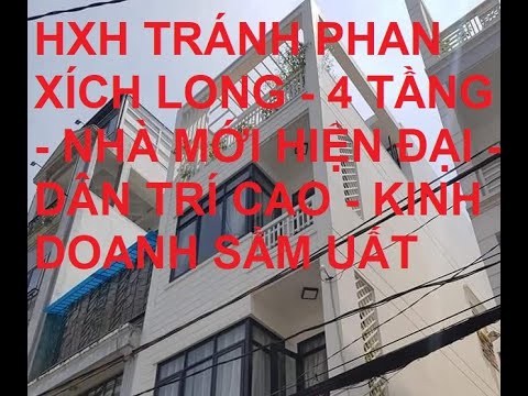 Bán nhà mới hẻm xe hơi tránh Phan Xích Long 40m2 giá chỉ 9.8 tỷ P3 PN