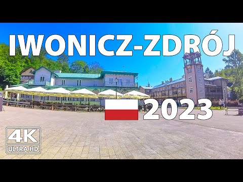 Iwonicz-Zdroj Poland Walking Tour ☀️ 4K Walk With Captions