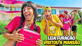 A LEIA FURACÃO VISITOU A NOVA MANSÃO DOS ROSA *Vlog da Leia !