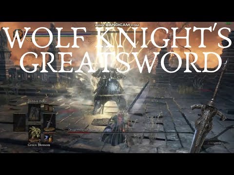 Dark Souls 3 - Dragonslayer Armour (feat. Wolf Knight's Greatsword) *No Damage