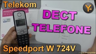 Telekom Speedport W724V: Einrichtung von DECT Schnurlos-Telefonen (z.B. Gigaset)
