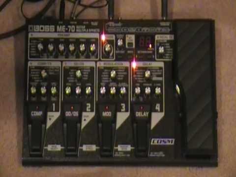 Boss ME-70 Multi-Effects Pedal Board