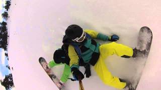 preview picture of video 'Snowboard crash (between friends) Vasilitsa - Greece'