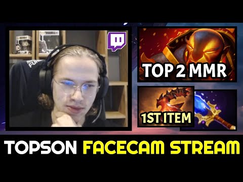 TOPSON First Item Overwhelming Blink vs TOP 2 MMR Ember Spirit — STREAM with FACECAM
