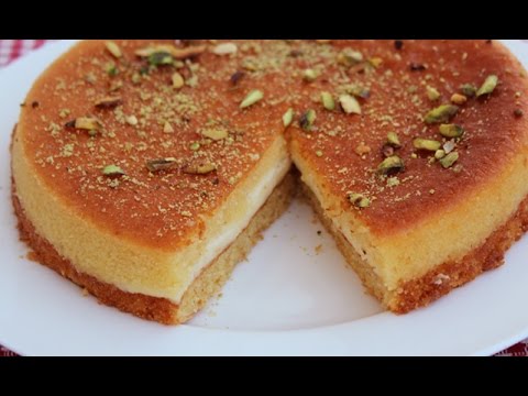 Basbousa/Semolina cake/Rava cake/Soji cake recipe in Hindi*Areem cooking*