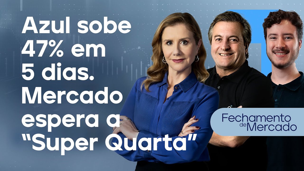 🔴 17/09/24 - AZUL SOBE 47% EM 5 DIAS | MERCADO ESPERA A “SUPER QUARTA”  | Fechamento de Mercado