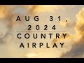 Billboard Top 60 Country Airplay August 31 2024