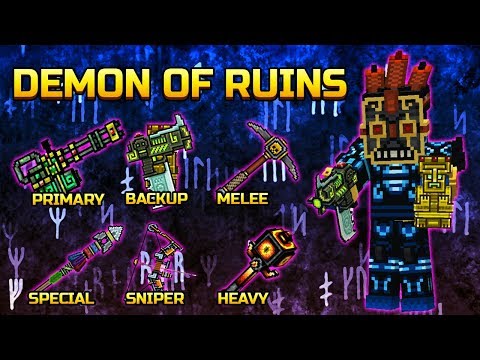 Demon of Ruins Set - Pixel Gun 3D