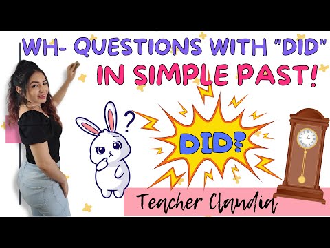 Using WH-Questions with DID in the Simple Past ⌛ Easy explanation and examples 😃