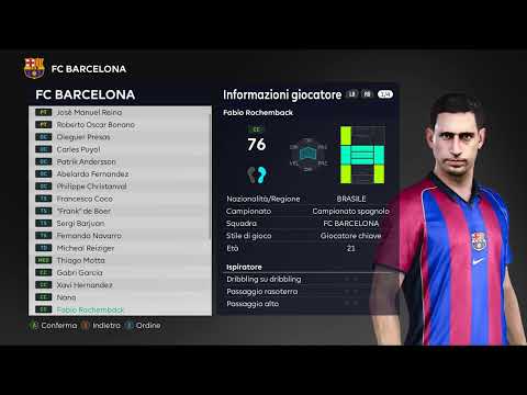 CLASSIC PES 2021: BARCELONA 2001/2002