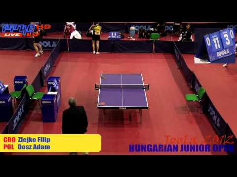 Joola Hungarian Open 2012 - Boys Singles F.Zlejko vs. A. Dosz