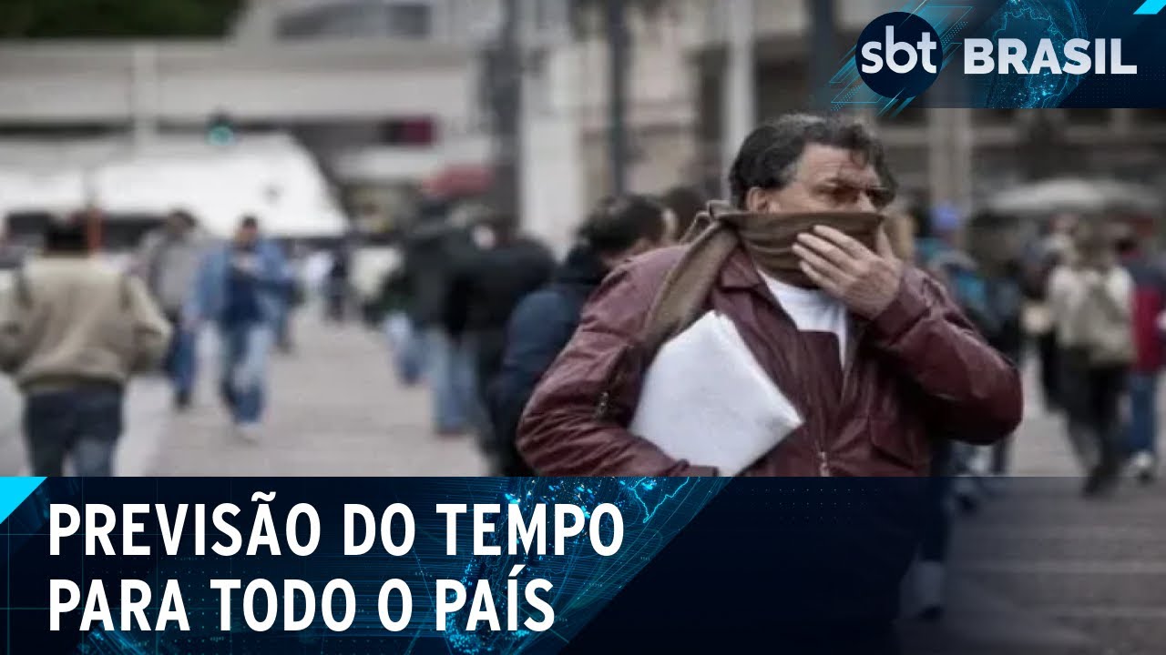 Frente fria chega com fortes ventos e chuva ao sudeste do país | SBT Brasil (08/10/24)