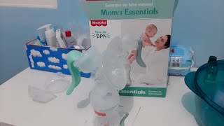 Extrator de leite manual Fisher Price Mom's Essentials - Bomba de tirar leite - Tirar leite materno