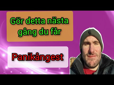 Hur man hanterar panikångest (panikattacker)