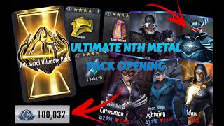 100 NTH METAL ULTIMATE PACKS! WHAT DO YOU GET? - Injustice: Gods Among Us