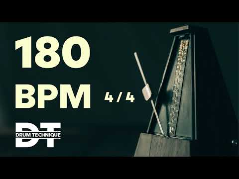 180 BPM ONLINE METRONOME 4/4 cowbell sound  #study