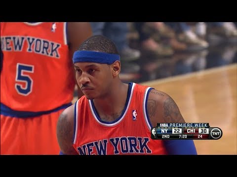 Carmelo Anthony Full Highlights at Bulls - 22 Points 6 AST 6 REB (2013.10.31)