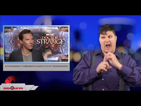 Actor Benedict Cumberbatch saves cyclist from muggers (ASL - 6.3.18)