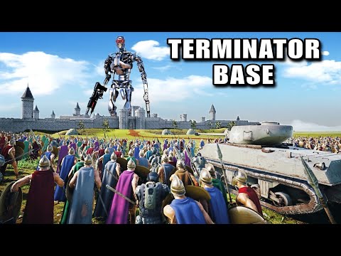 HUMAN ARMY LAY SIEGE ON TERMINATOR BASE | Ultimate Epic Battle Simulator | UEBS 2