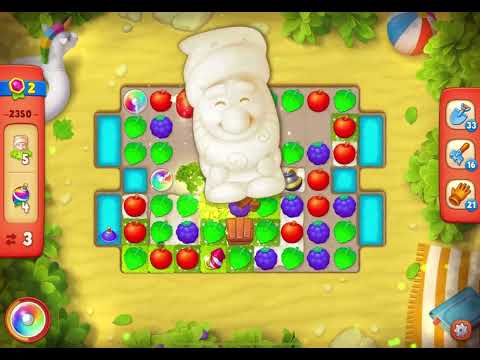 GardenScapes Level 2350 no boosters (11 moves)