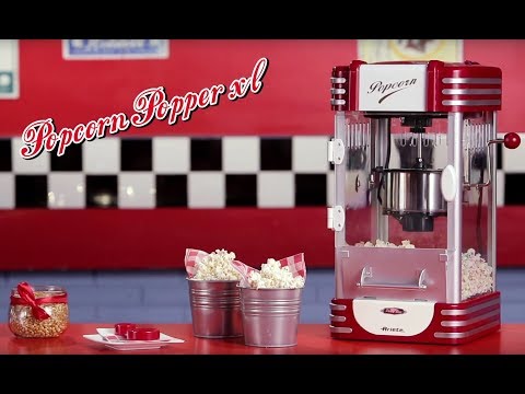 Ariete 2953 Spragėsių (popkorno) gaminimo aparatas Popcorn Popper Party Time Maxi XL video