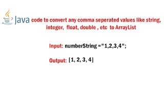 Convert Comma Separated String to ArrayList using Java