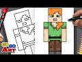 Wie Zeichnet Man MINECRAFT ALEX Neue Skin Charaktere Minecraft
