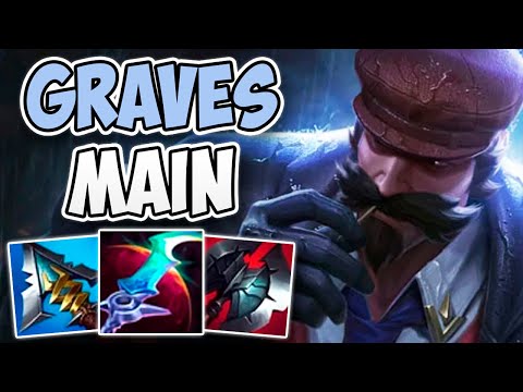 CHALLENGER GRAVES MAIN CLEAN JUNGLE GAMEPLAY | CHALLENGER JUNGLE GRAVES | Patch 12.17 S12