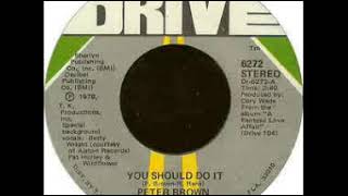 Peter Brown  - You should do it