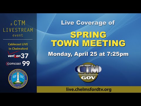 Town Meeting: Spring Day 1 - April 25, 2016