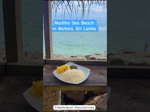 Madiha Sea Beach in Matara, Sri Lanka 🇱🇰🌊🏖✨💙| pls share & subscribe for more #shorts