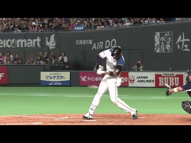 【8回裏】ファイターズ・大谷 今年は打撃好調!! 猛打賞となる2ベース!! 2016/4/19 F-L