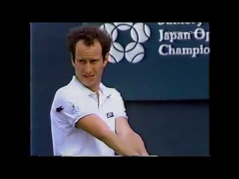 Shuzo Matsuoka vs McEnroe -  Suntory Japan Open 1988