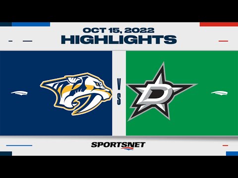 NHL Highlights | Predators vs. Stars - October 15, 2022