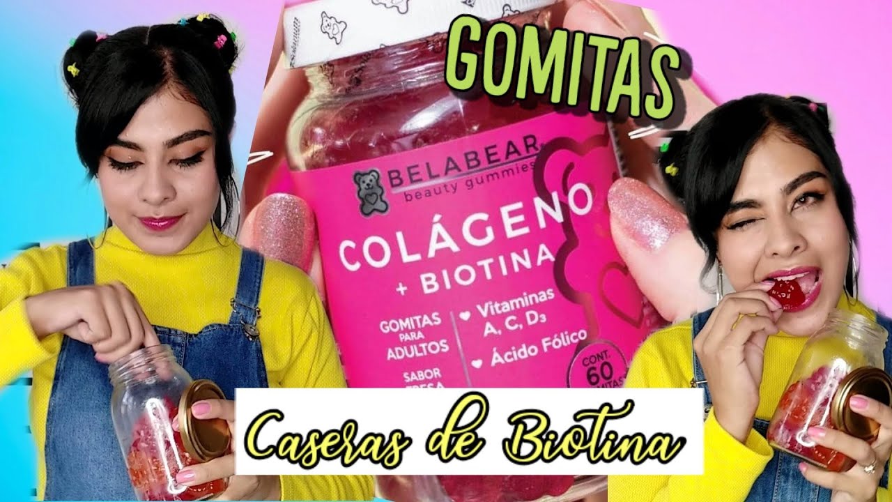 Watch GOMAS DE BIOTINA -COLAGENO -VITAMINA C Y E, CASERAS PARA HACER CRECER EL CABELLO🤩😱 Now GOMAS DE BIOTINA -COLAGENO -VITAMINA C Y E, CASERAS PARA HACER CRECER EL CABELLO🤩😱