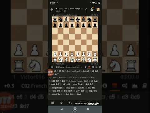 Defesa francesa variante do avanço, análise de partida