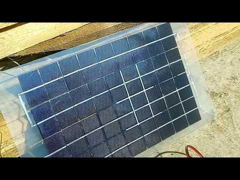 тест солнечной панели