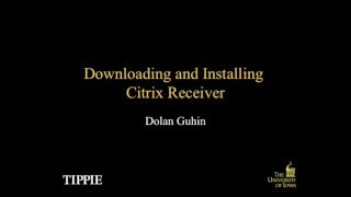 Citrix: Download and Installation on Mac
