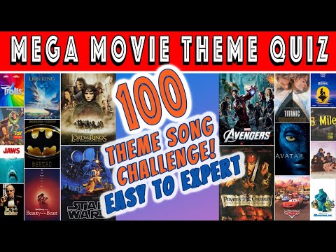 Guess The Movie Theme Song QUIZ CHALLENGE! (100 Tracks)