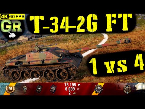World of Tanks T-34-2G FT Replay - 7 Kills 3.2K DMG(Patch 1.4.1)
