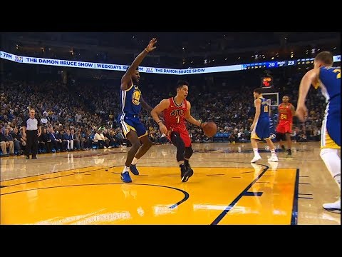 Jeremy Lin gets 4th qtr minutes over Trae Young - 11/14/18 Hawks at Warriors