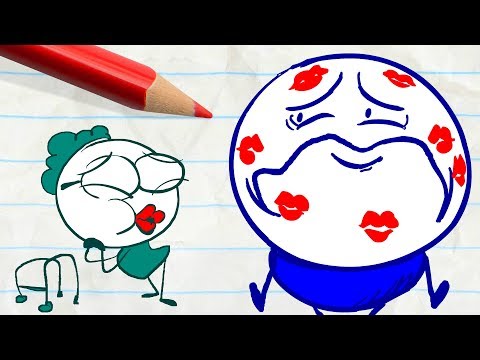 Granny Has a Crush! -in- TEETH FOR TWO | Pencilmation Family Fun