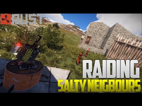 RAIDING SALTY CAMPERS NEIGHBOURS- Rust (Vanilla)